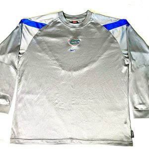 Florida Gators Nike Team Men’s XXL Long Sleeve Dri Fit Athletic Shirt Gray